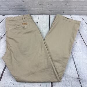 BKE Tyler Jeans Mens 36X34 Khaki Tan Straight Leg Denim Casual Pants Relaxed Fit